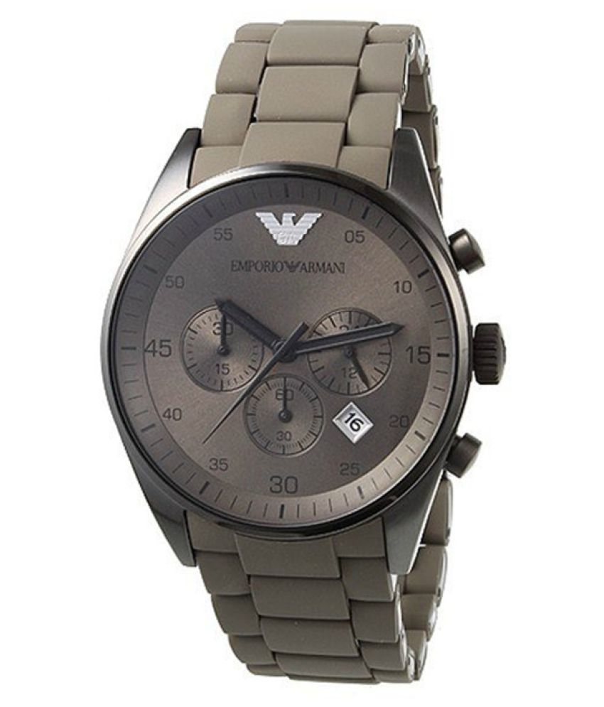 Swiss Crown Emporio Armani Gray Silicone PU Analog Men's Watch - Buy Swiss  Crown Emporio Armani Gray Silicone PU Analog Men's Watch Online at Best  Prices in India on Snapdeal