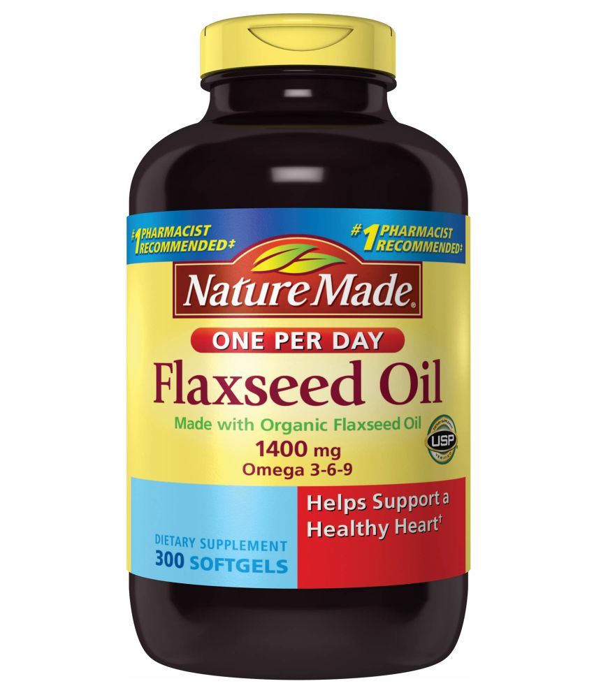 Nature Made Flaxseed Oil Made With Organic Flaxseed Oil 1400mg Omegs 3 ...