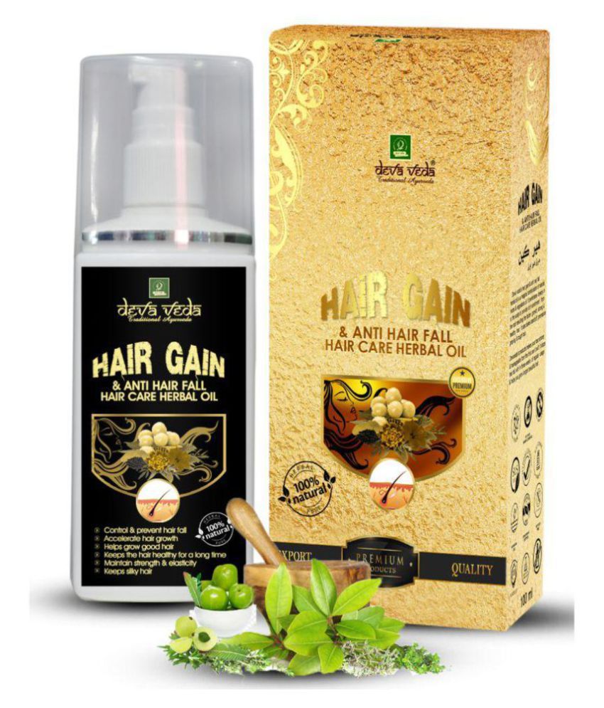 DEVAVEDA HERBALS HAIR GAIN Ayurvedic Hair Oil 100 ml Pack Of 1: Buy  DEVAVEDA HERBALS HAIR GAIN Ayurvedic Hair Oil 100 ml Pack Of 1 at Best  Prices in India - Snapdeal