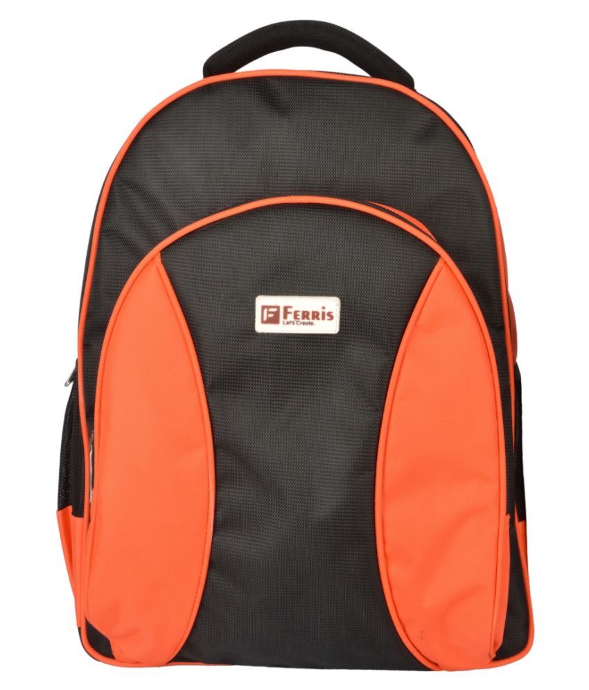 orange computer bag