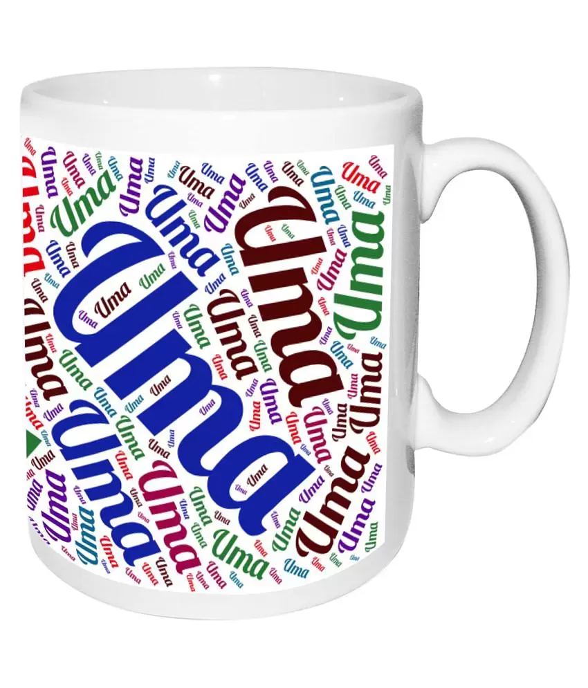 Uma Name white MugBirthday & Anniversary Gift: Buy Online at Best ...