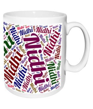 Nidhi Name White Mugbirthday Anniversary Gift Buy Online At Best Price In India Snapdeal