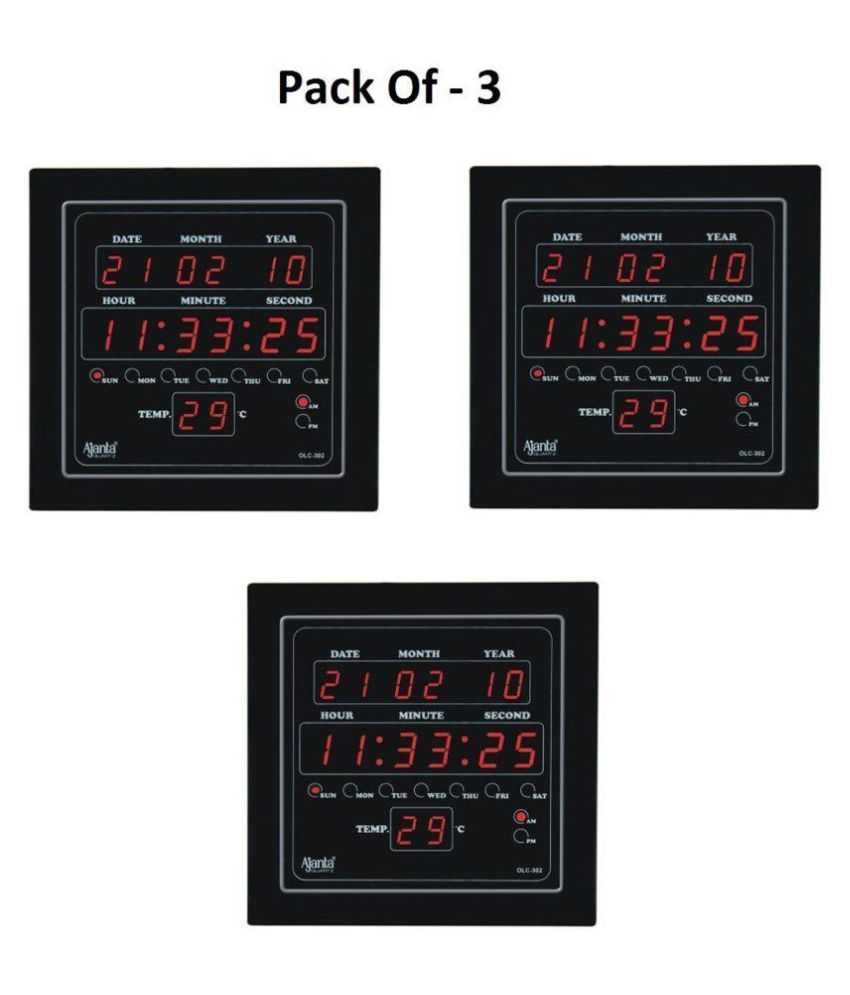 Ajanta Square Digital Wall Clock ( 6 x 4 cms ) Buy Ajanta Square