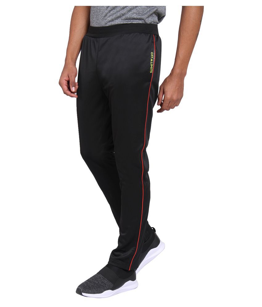 OFF LIMITS Black Polyester Trackpants - Buy OFF LIMITS Black Polyester ...
