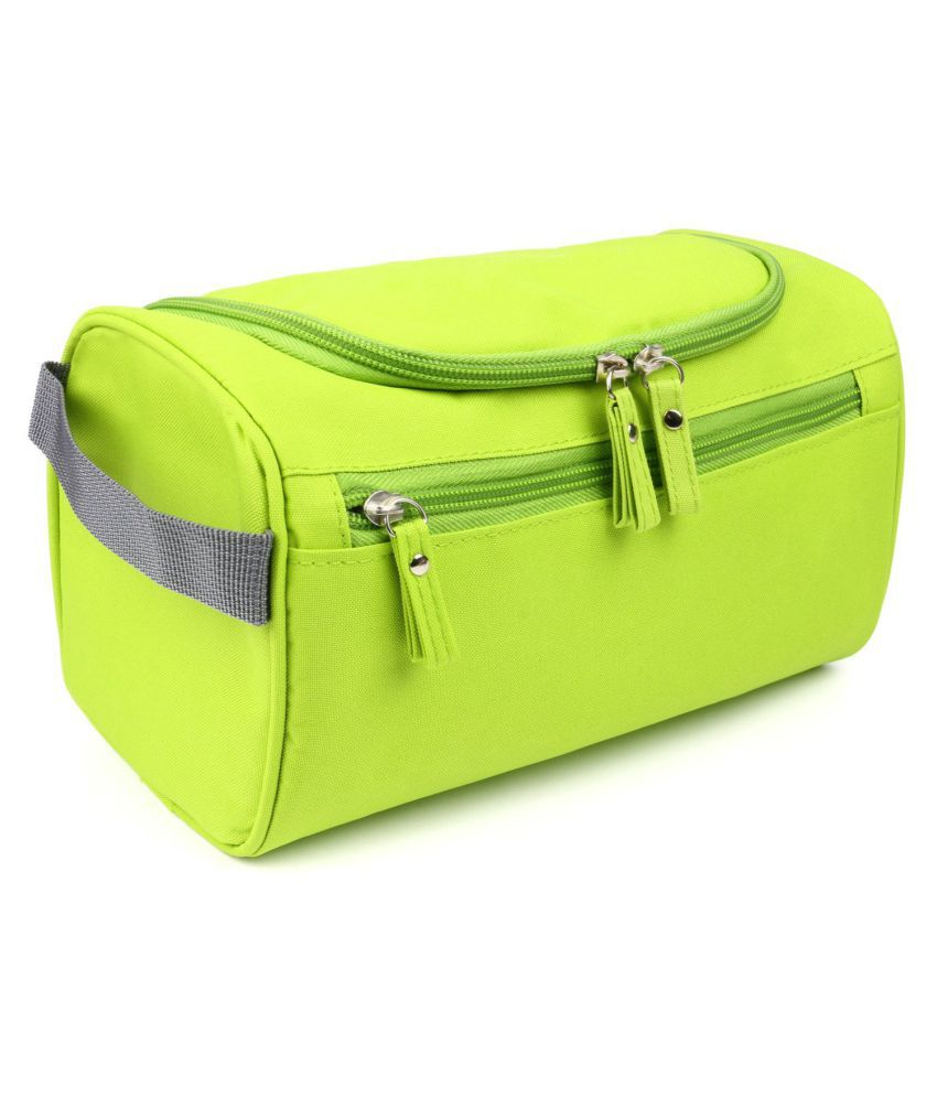     			House Of Quirk Green Hanging Travel Toiletry Bag Organizer