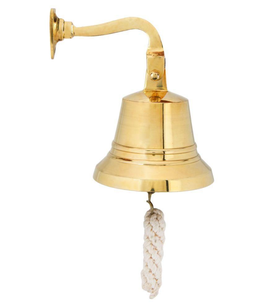 Simona International BRASS SHIP BELL Door Hanging Gold Pack of 1 Buy
