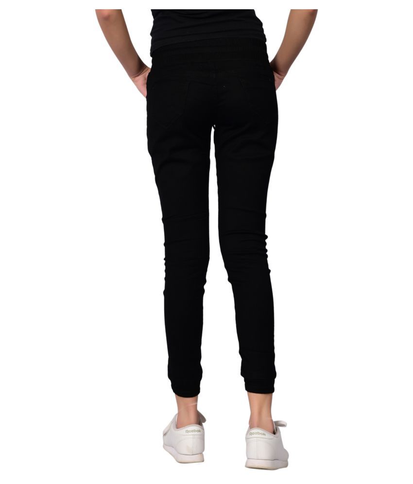 Buy Waiverson Cotton Jeans - Black Online at Best Prices in India - Snapdeal
