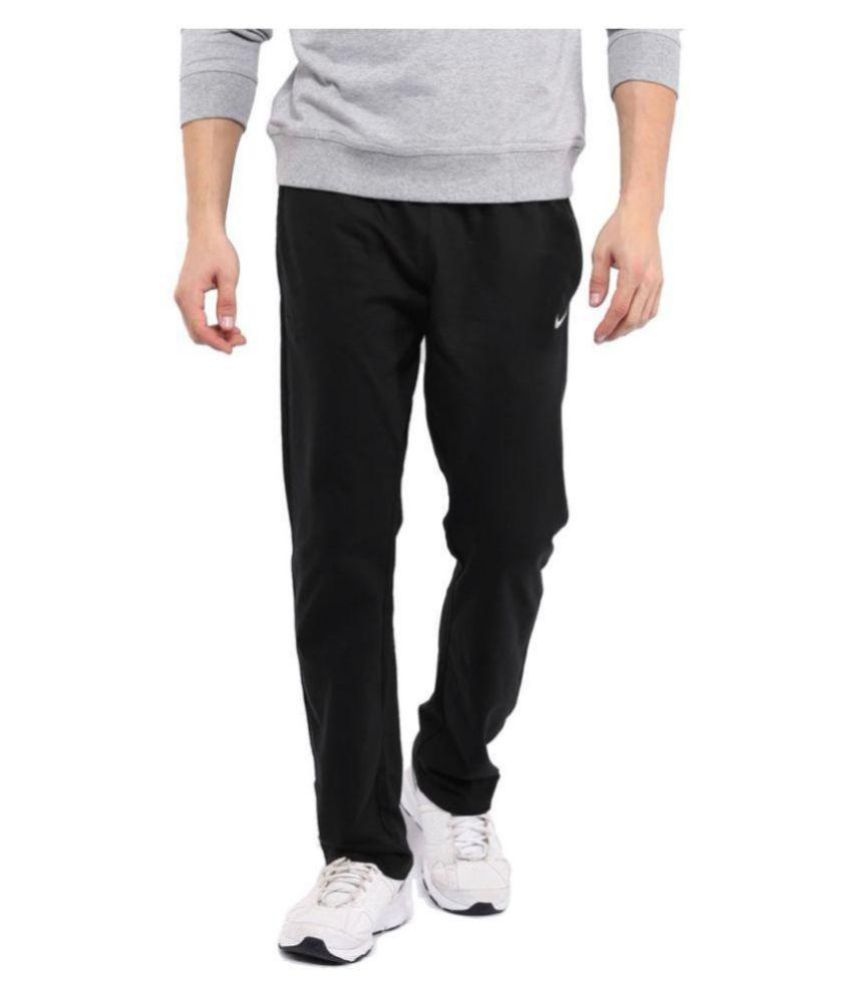 faux leather jogger trousers