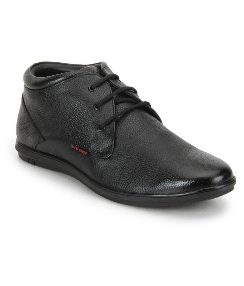 red chief shoes black leather