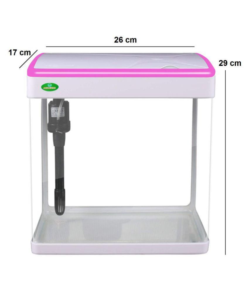 JAINSONS PET PRODUCTS Fish Tank Mini Aquarium Combo (Colour May Vary, 9