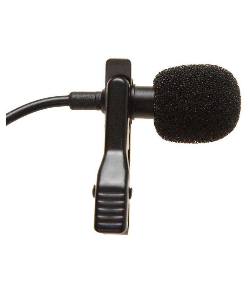 JXL Mini Clip Collar 3.5mm Plug Mic Microphone for PC Laptop Desktop