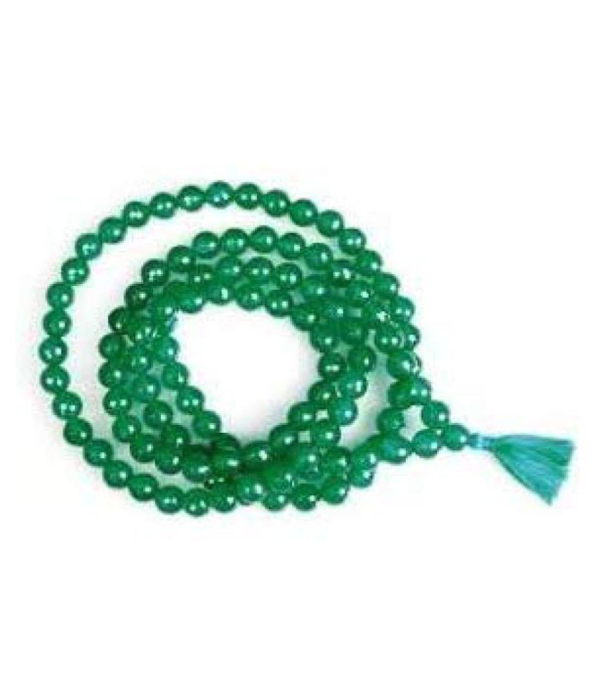     			Green Hakik Beads Mala Natural & certified stone beads agate Jaipur Gemstone