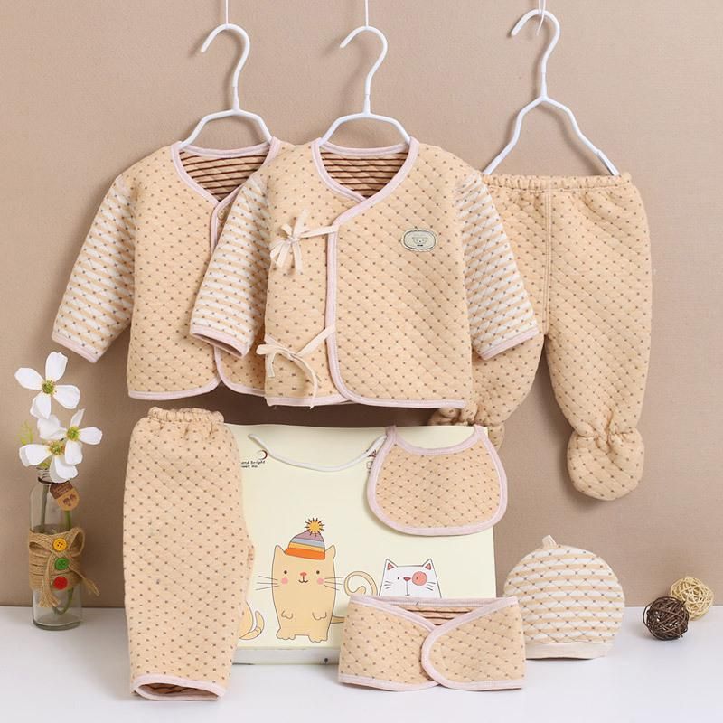 7pcs Comfy Cotton Newborn Baby Clothing Set In Box For 0 6m Buy