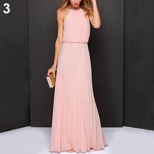 Fashion Dresses Halter Dresses Hallhuber Halter Dress pink casual look 