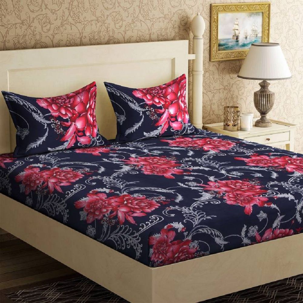 Italian Fab Microfibre Double Bedsheet With 2 Pillow Covers Buy Italian Fab Microfibre Double 0550