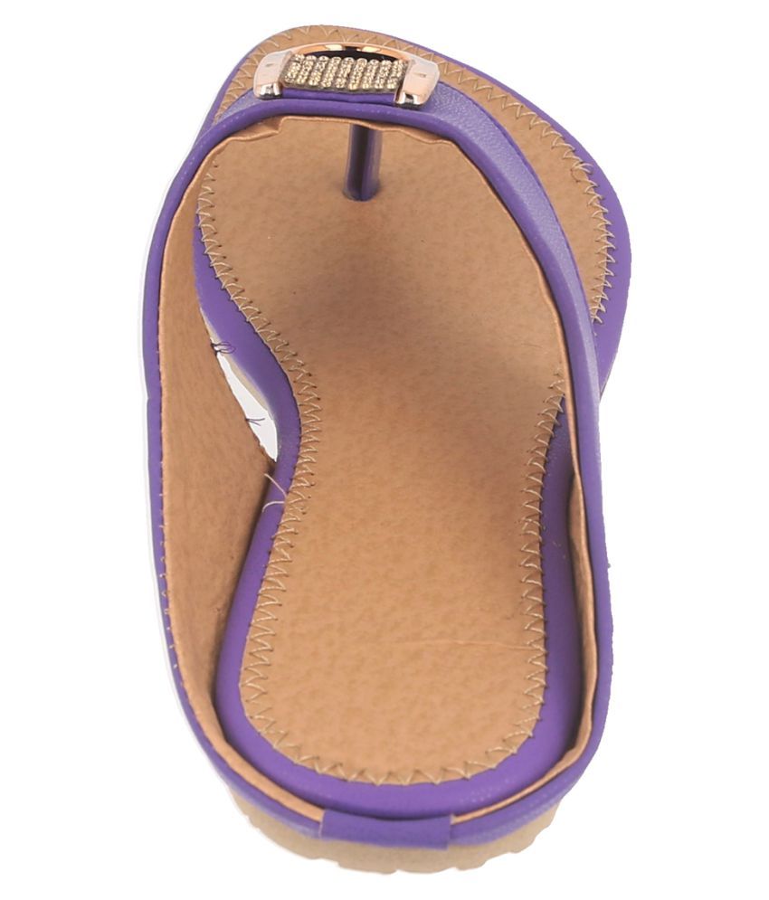 cheap purple flats