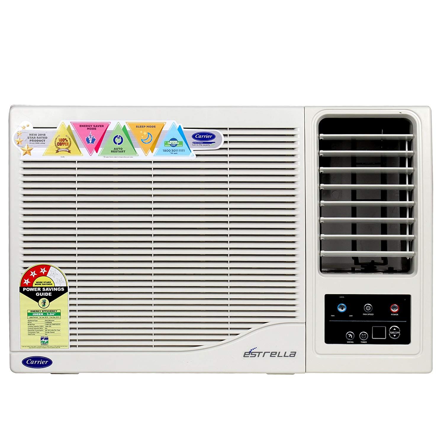 Carrier 1 Ton 3 Star 12k estrella 3 star Window Air Conditioner