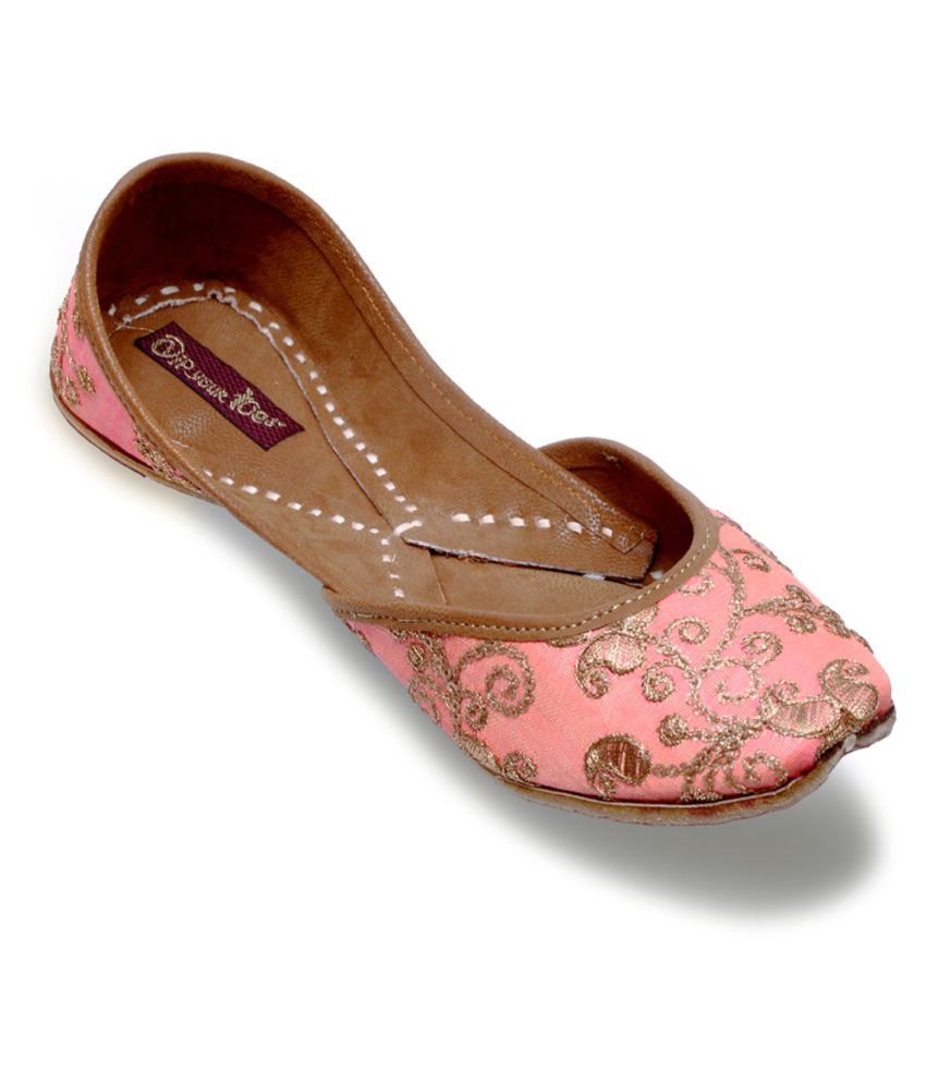 Dip Your Toes Pink Ethnic Footwear Price In India Buy Dip Your Toes