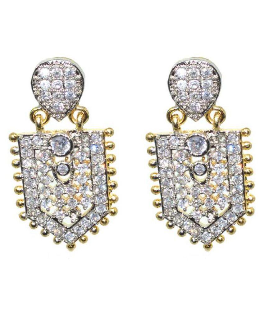 67 OFF on Rajwada Arts Stylish Design American Diamond Pendant Set With  Matching Earrings on Snapdeal  PaisaWapascom