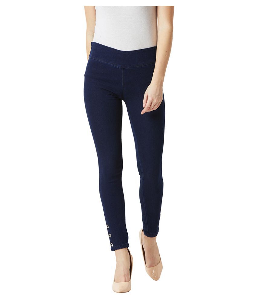     			Miss Chase Cotton Jeggings - Navy