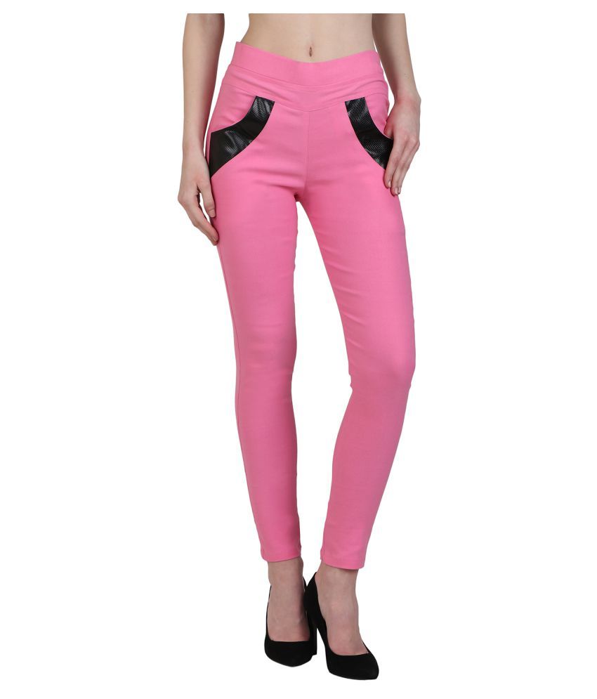 light pink jeggings