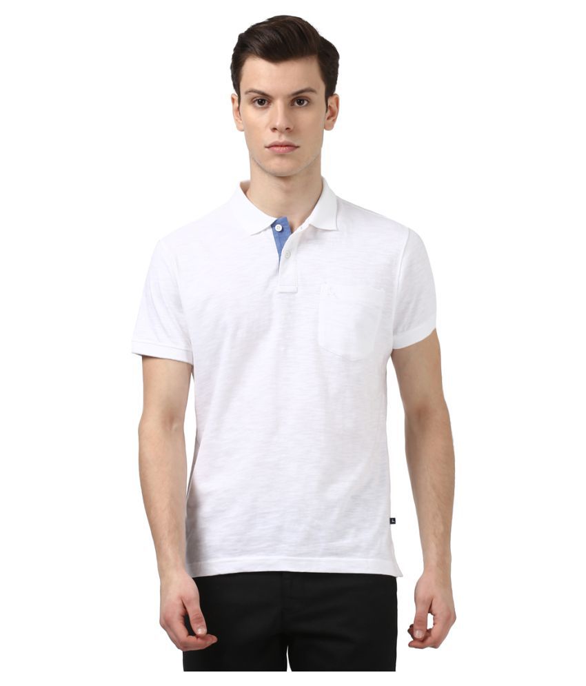 Parx White Regular Fit Polo T Shirt - Buy Parx White Regular Fit Polo T ...