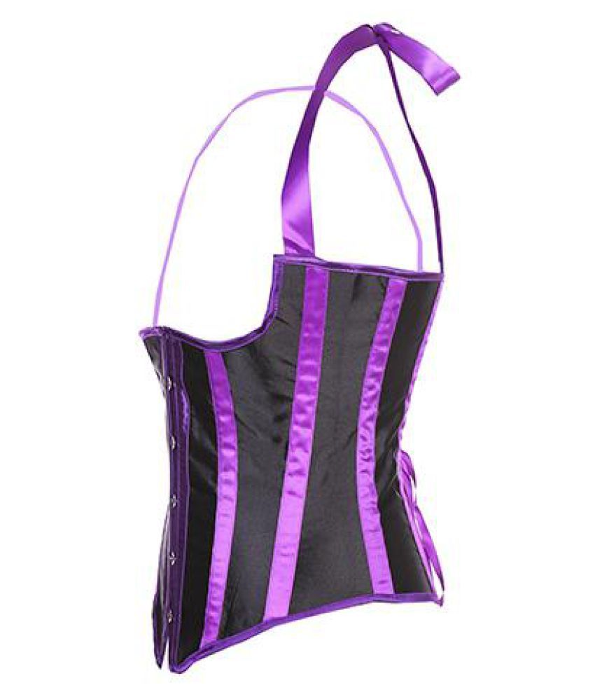 Wholesale Deal New Arrival Promotion Faux Leather Busk Boned Gothic Corset Underbust Halter Vest 