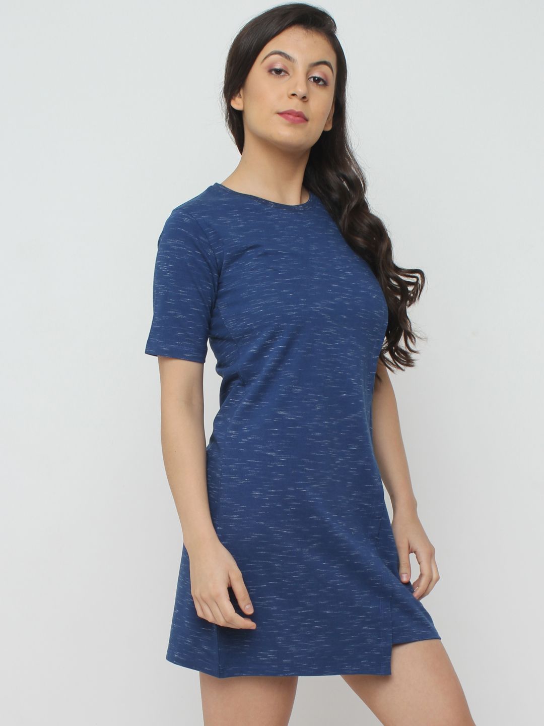 pastel blue t shirt dress