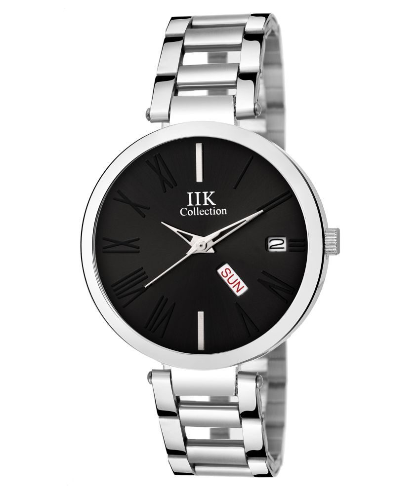     			IIK COLLECTION Stainless Steel Round Womens Watch