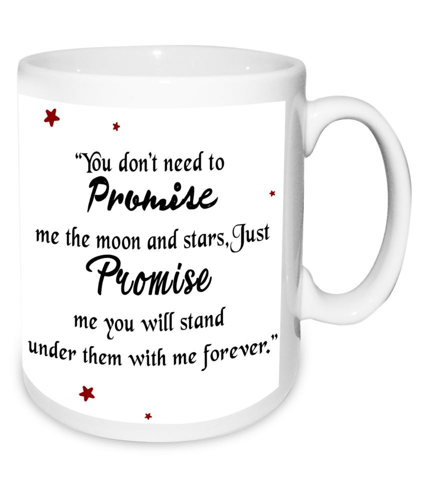 Happy Promise Day Mug & Musical Red Flower with Ring Hamper: Buy Online at  Best Price in India - Snapdeal
