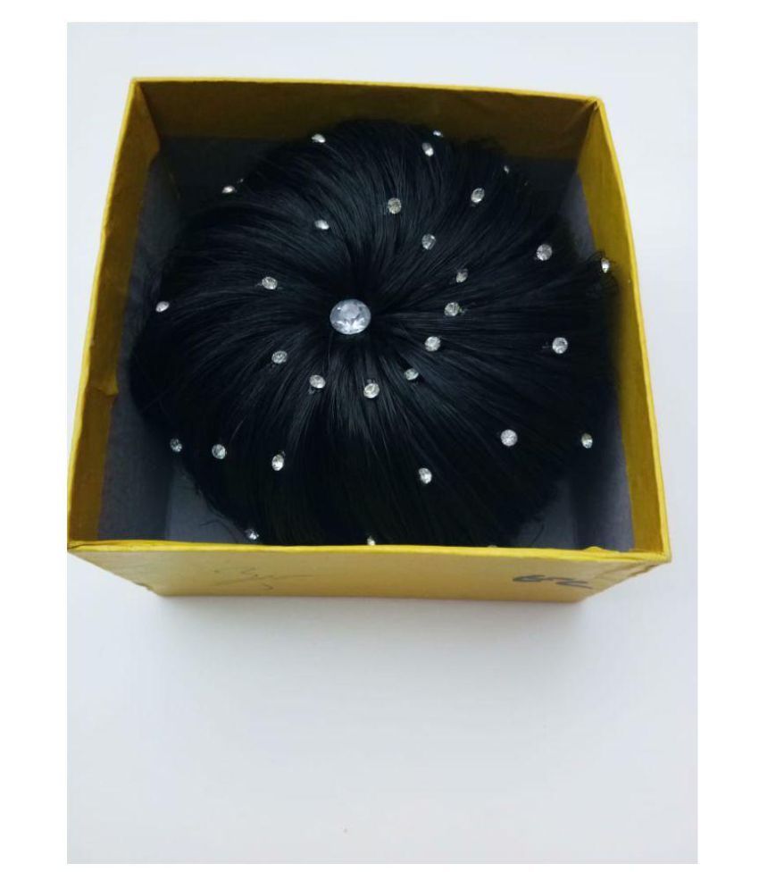 Synthetic Hairs Readymade Hair Bun Juda For Party Buy Synthetic