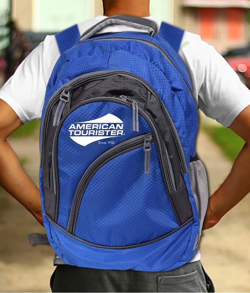 Branded Blue Polyester College Bags Backpacks Buy Branded Blue