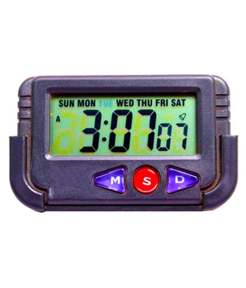 Pe Digital Car Dashboard Office Desk Alarm Clock