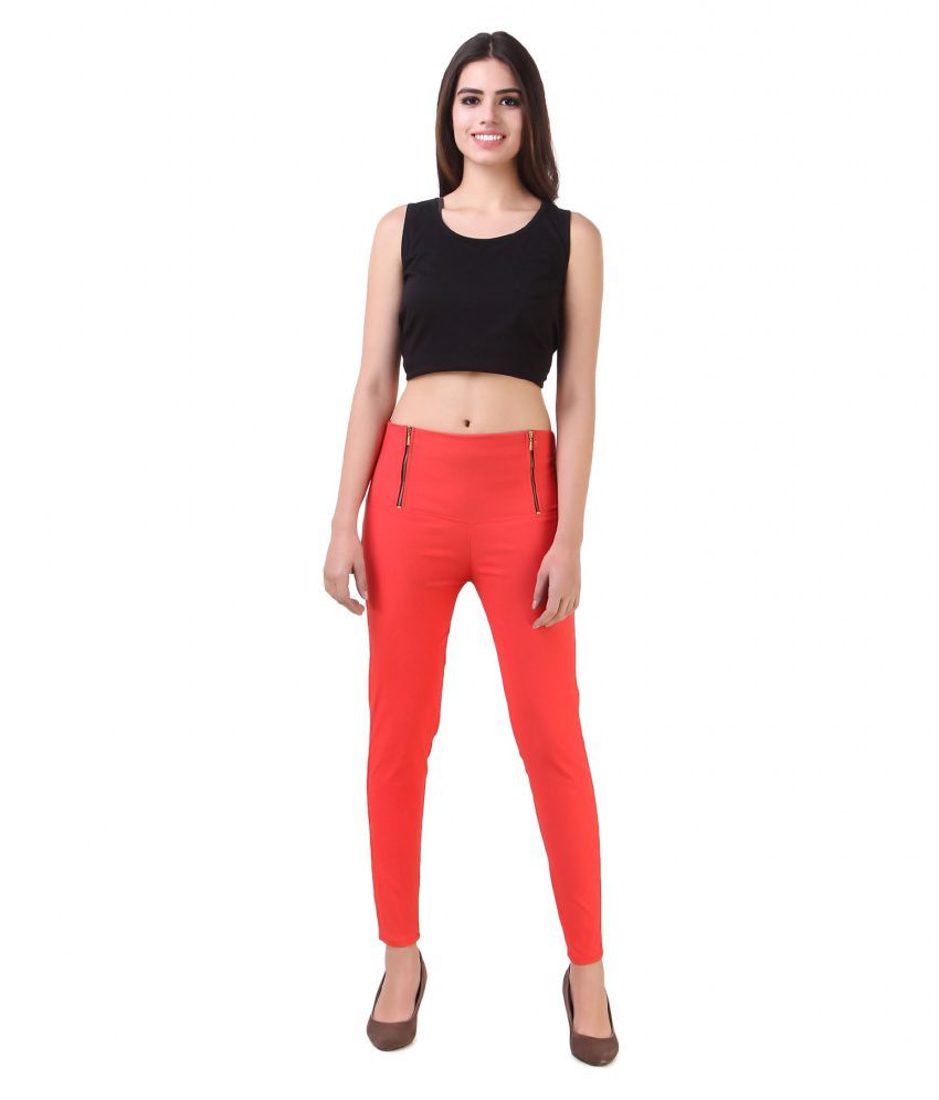 red jeggings online