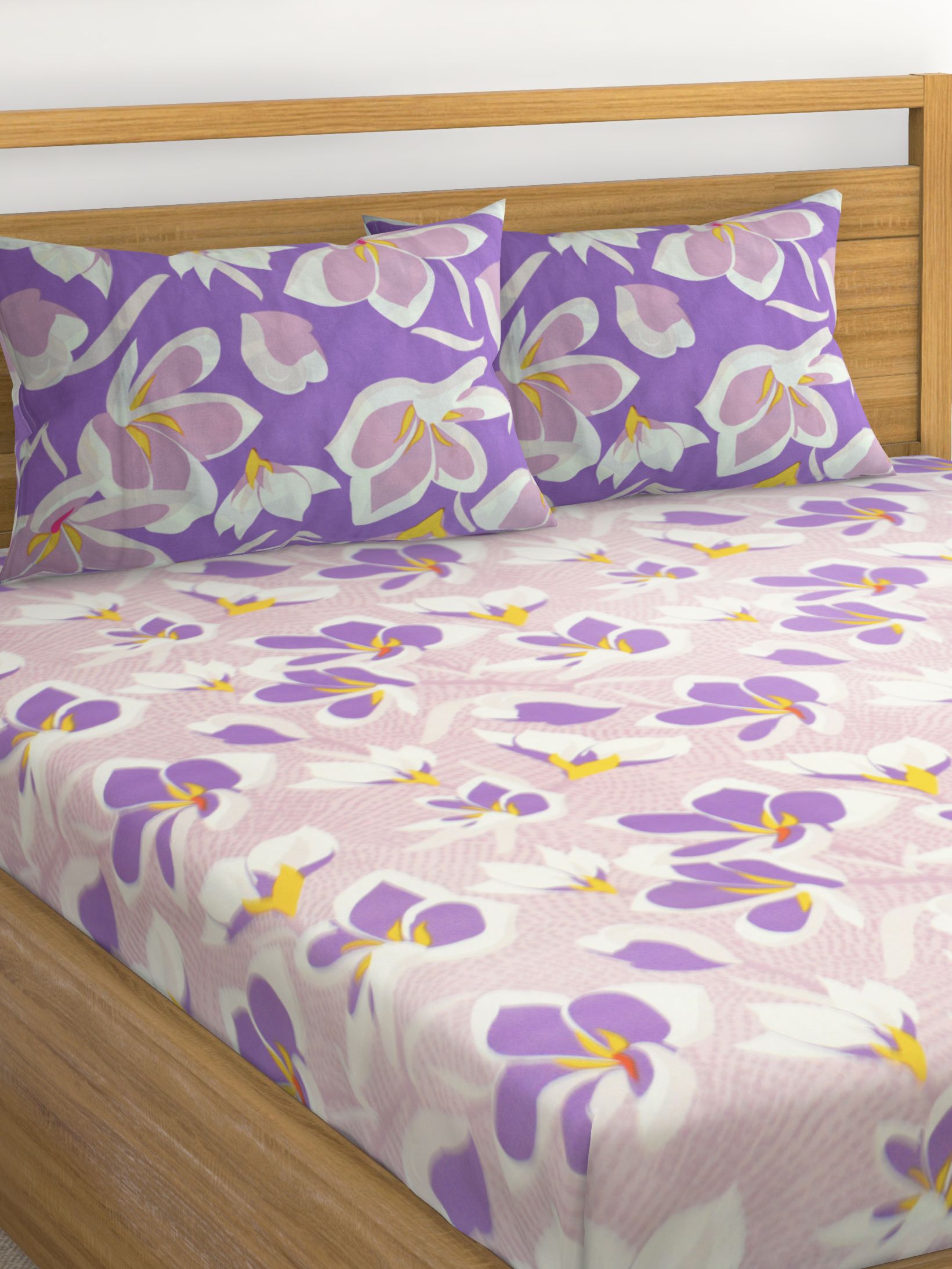 Raymond Home Cotton Double Bedsheet with 2 Pillow Covers Buy Raymond