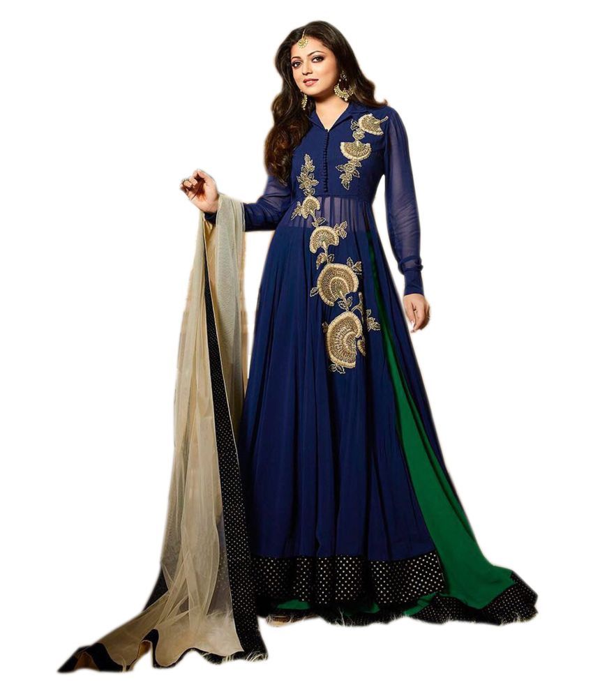 salwar soul shraddha arya charming purple georgette party wear suit