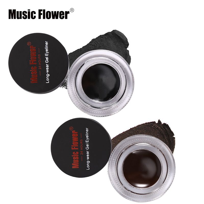 Music Flower Music Flower Long Lasting Gel Eyeliner Black & Brown 45
