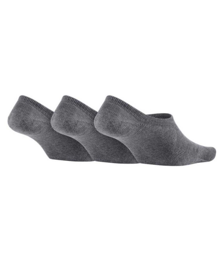     			Tahiro Grey Cotton Footies Loafer Socks - Pack Of 3