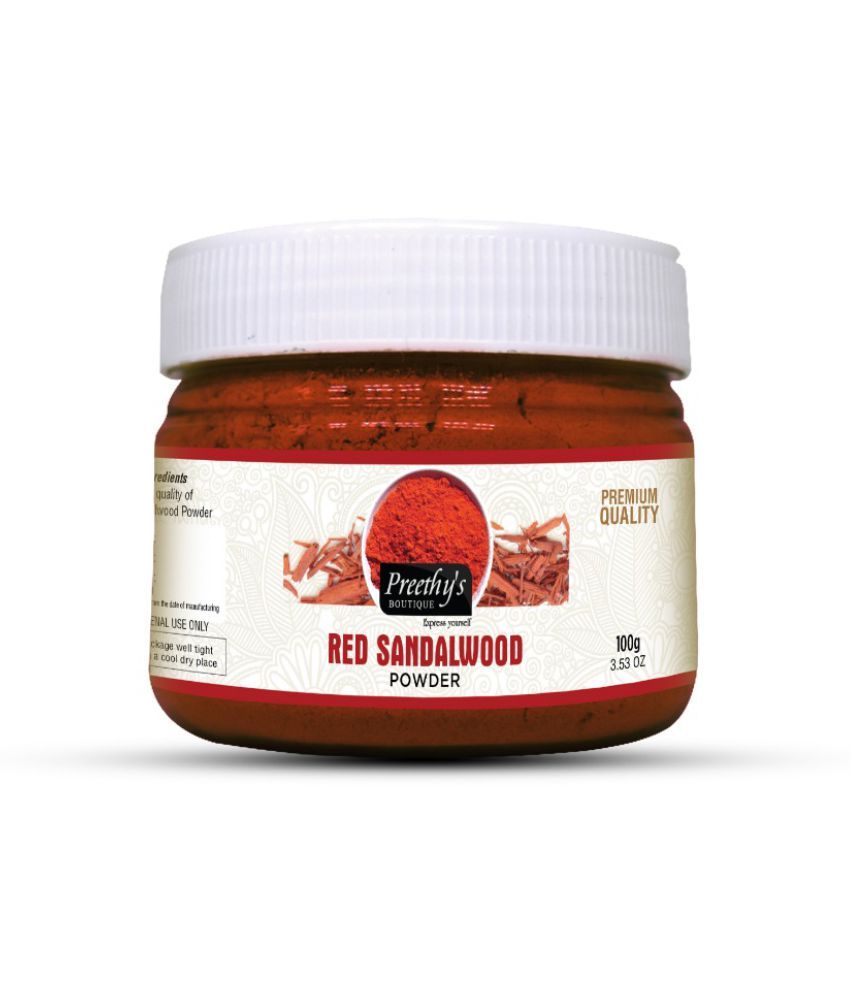 Preethy's Boutique Red Sandalwood Powder Face Mask 100 gm Buy Preethy's Boutique Red Sandalwood