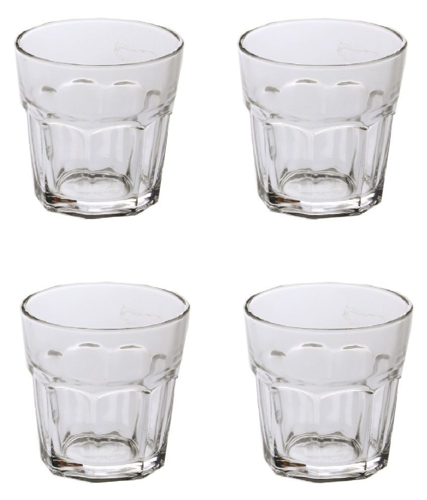     			Somil Glass Drinking Glass, Transparent, Pack Of 4, 300 ml