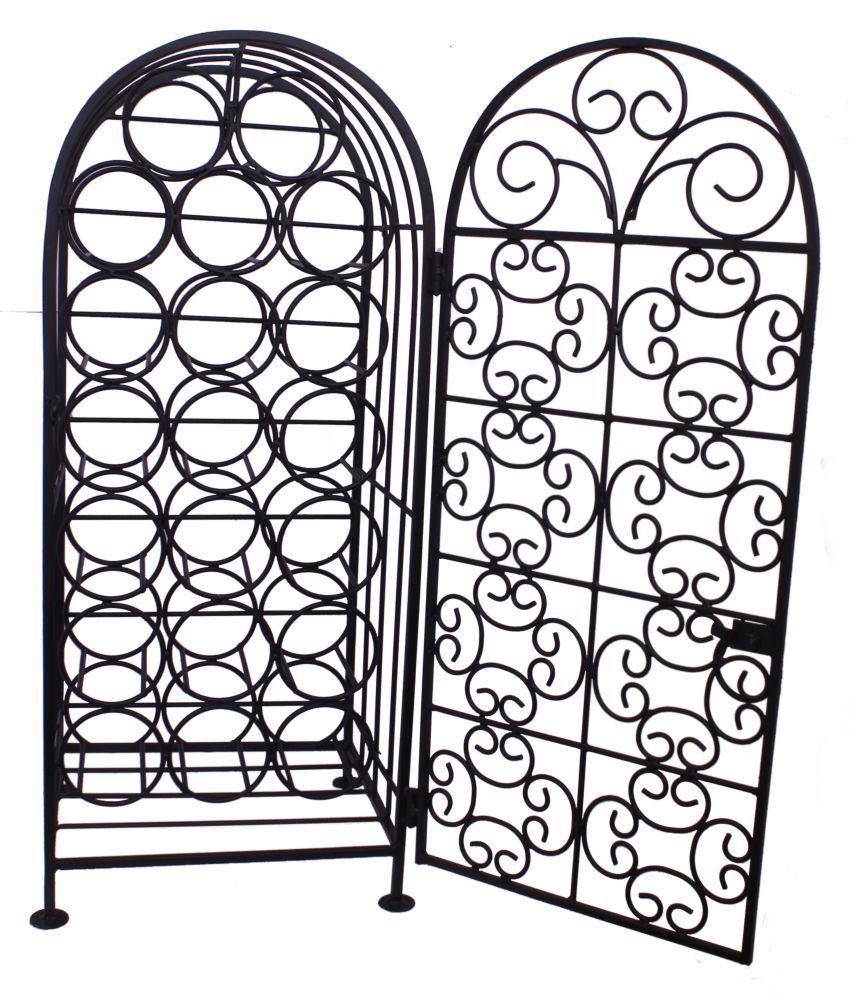 Home Sparkle Iron Stand Alone Wine Holder Buy Online at Best Price in
