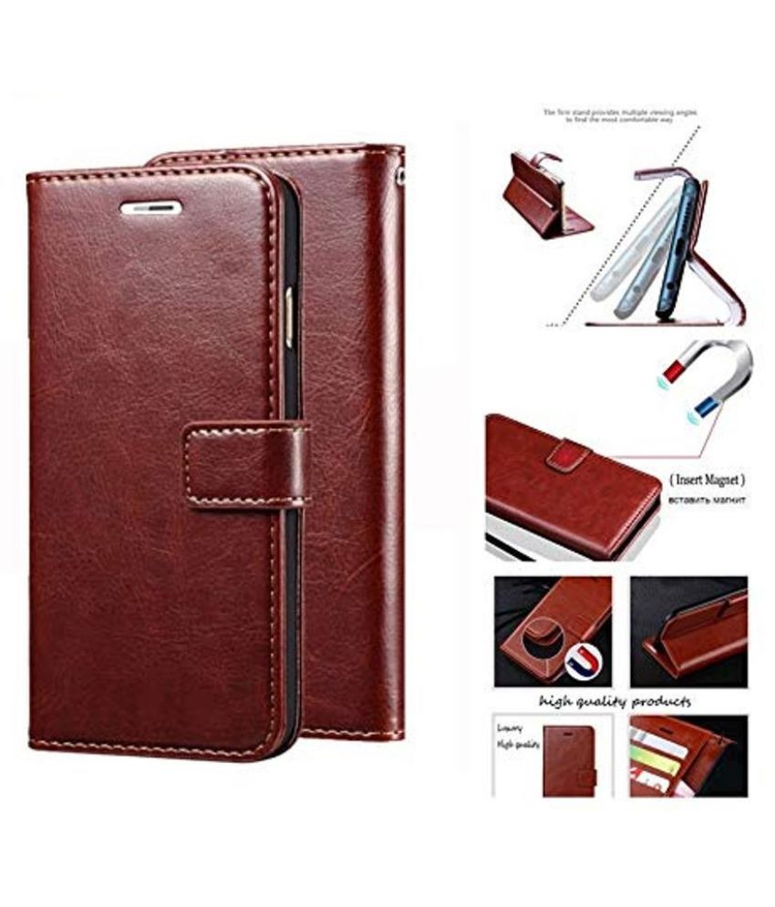 Samsung Galaxy S6 Edge Flip Cover by Designer Hub Brown