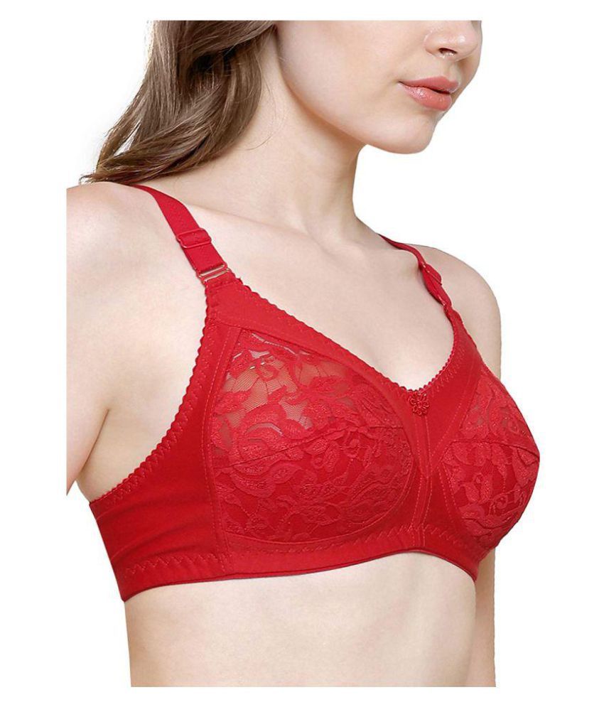 Kajal Sex Videos With Yoga - Buy Kajal Cotton Air Bra - Red Online at Best Prices in India - Snapdeal