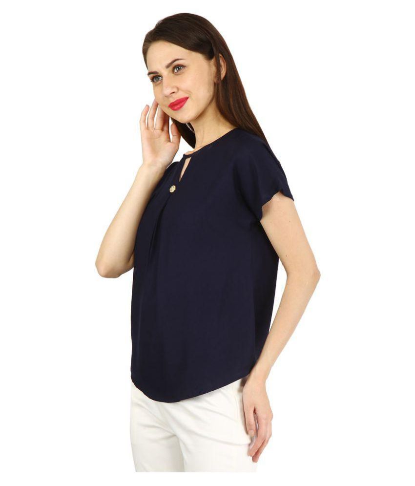 RS Collection Rayon Regular Tops - Blue - Buy RS Collection Rayon ...