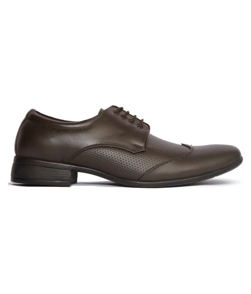 khadim brown formal shoes