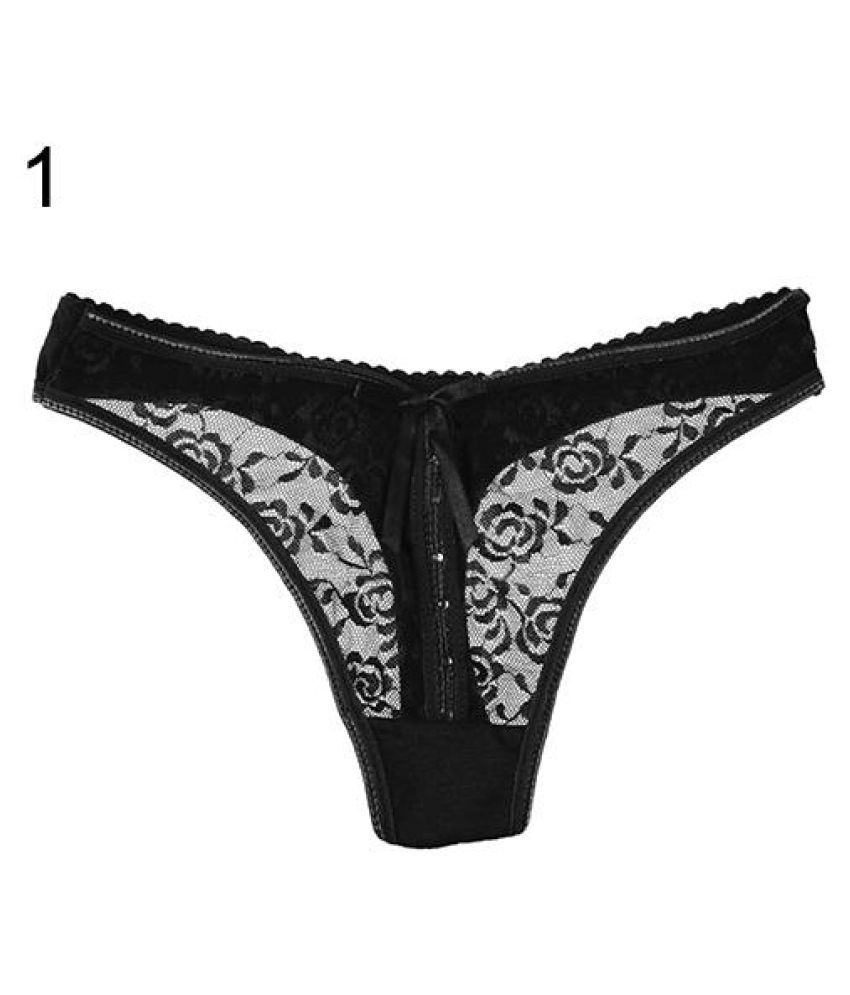 Buy Womens Sexy Lace V String Briefs Panties Thongs G String Lingerie