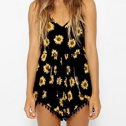 sunflower romper for women