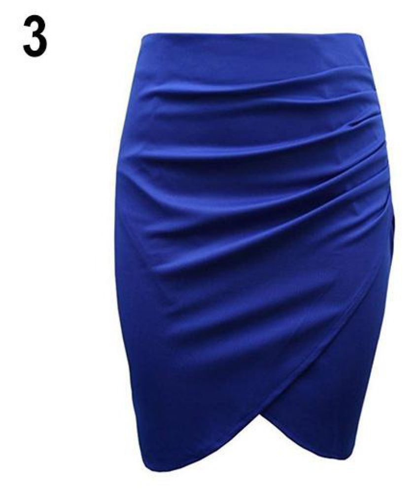 Women's Knee Length Drape Fishtail Shape Skirt Business Suit Pencil Skirt Call 