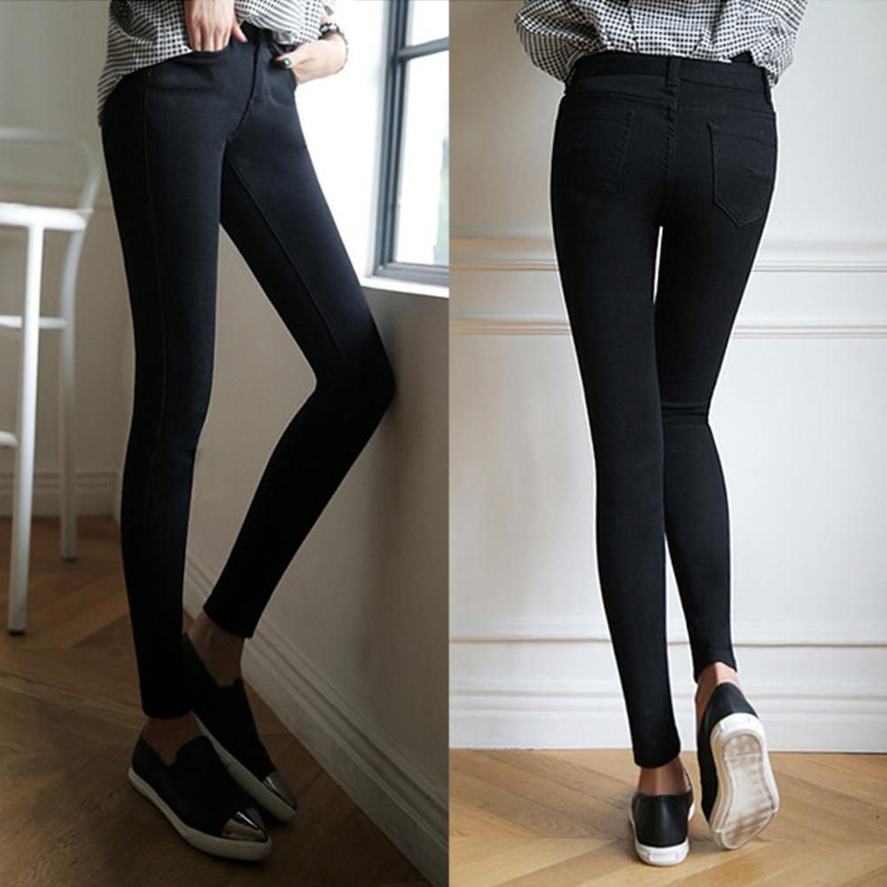 Fashion Women Slim Skinny Leggings Stretchy Pants Pencil Pants Trousers ...