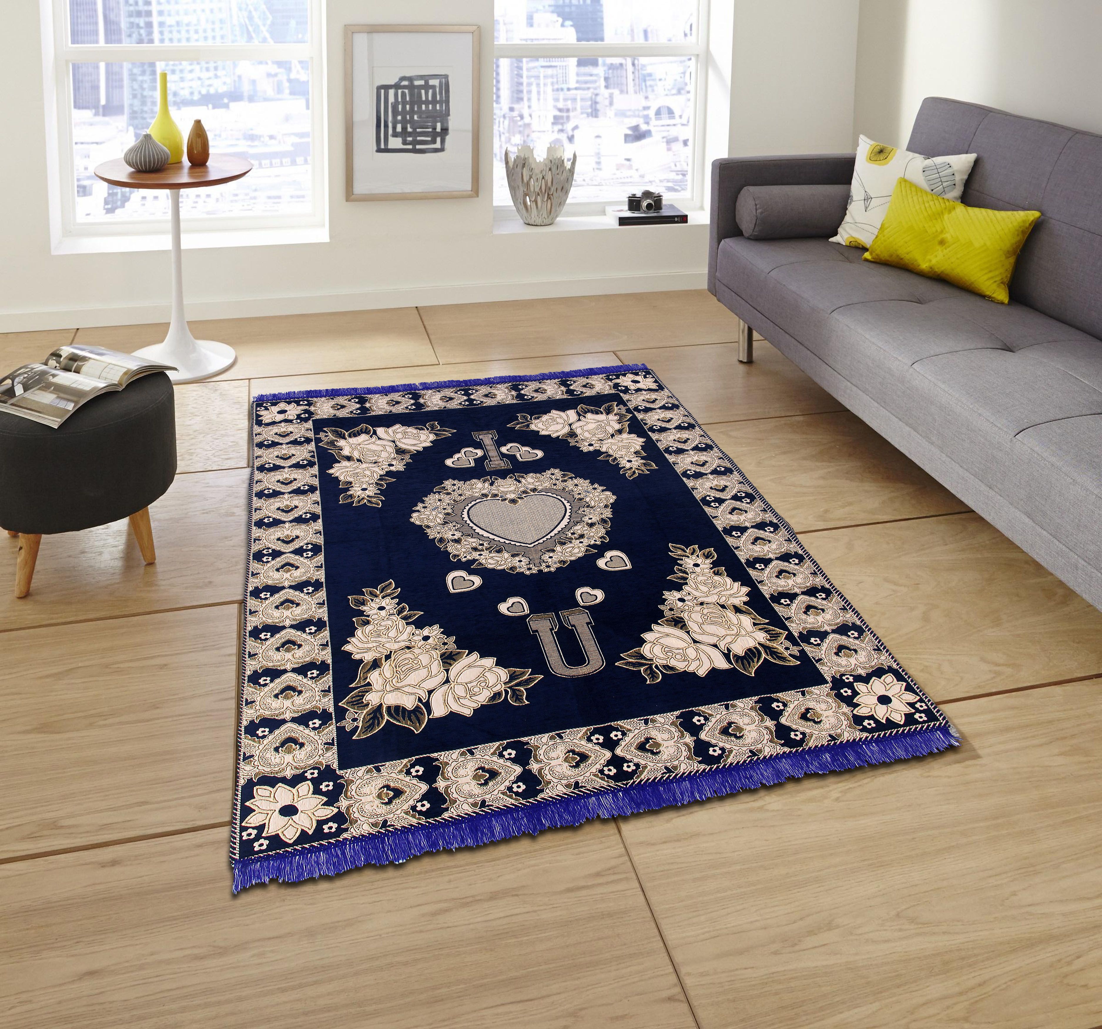 RD TREND Black Silk Carpet Abstract 5x7 Ft Buy RD TREND Black Silk